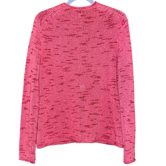 Eileen Fisher Knit Button Up Cardigan in in Pink/Coral - Picture 4 of 5